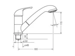 Reich Céramique Kama Julia Robinet Mitigeur/douche -Magasin Obelink 34697 34697 images other kamajuliahandbrause2 3 ecommerce