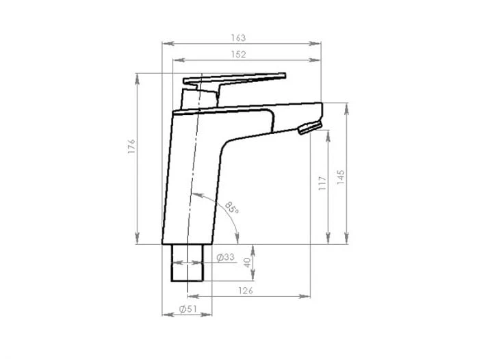 Reich Vector robinet mitigeur E5 Reich Vector Robinet Mitigeur E5 -Magasin Obelink 370154 370154 images other reichmengkraanvectore5chroom33mm2 1 ecommerce