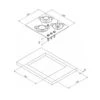 CAN PV1352 Plaque De Cuisson Gaz Encastrable