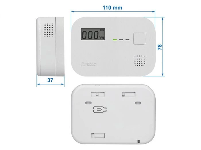 Alecto COA-28 détecteur de monoxyde de carbone Alecto COA-28 Détecteur De Monoxyde De Carbone -Magasin Obelink