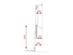 BR-Systems Porte-vélos élévateur électrique 7 BR-Systems Porte-vélos élévateur électrique -Magasin Obelink br systems elektrische lift fietsendrager 7 tekening ecommerce 4407