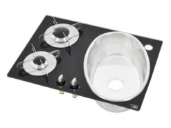 CAN PV1362 Combiné Plaque De Cuisson Gaz Avec évier