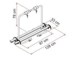 Fiamma Carry-Bike XL A Black Porte-vélos -Magasin Obelink fiamma carry bike xl a black fietsendrager montage tekening ecommerce b4fc