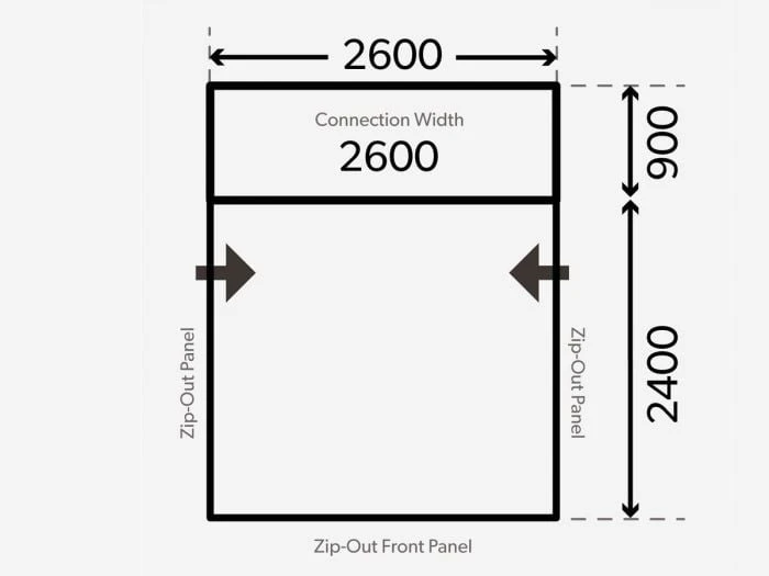 Dometic Club Air Pro Drive-Away auvent fourgon Dometic Club Air Pro Drive-Away Auvent Fourgon -Magasin Obelink kampa dometic plattegrond club drive away 2021 ecommerce 0559
